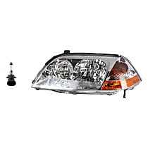 2-Piece Kit Halogen Headlights, With bulb(s), Includes (1) Headlight and (1) Headlight Bulb