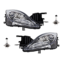 4-Piece Kit Driver and Passenger Side Halogen Headlight, With bulb(s), OE Replacement, CAPA Certified  Includes (2) Headlight and (2) Headlight Bulb