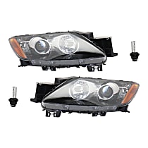 4-Piece Kit Driver and Passenger Side HID/Xenon Headlight, With bulb(s), OE Replacement Includes (2) Headlight and (2) Headlight Bulb