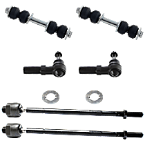 6-Piece Kit Front Suspension Kit, includes (4) Tie Rod End and (2) Sway Bar Link