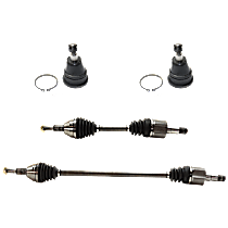 Front, Driver and Passenger Side Suspension Kit, includes Axle Assembly and Ball Joint