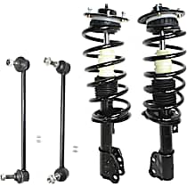 4-Piece Kit Front, Driver and Passenger Side Suspension with Loaded Struts and Sway Bar Links
