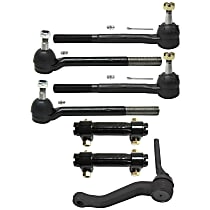 7-Piece Kit Front Suspension, includes Idler Arm, Tie Rod Adjusting Sleeve, and Tie Rod End, Rear Wheel Drive