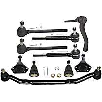 10-Piece Kit Front Suspension Kit, Rear Wheel Drive,  Includes (4) Ball Joint, (1) Center Link, (1) Idler Arm, and (4) Tie Rod End