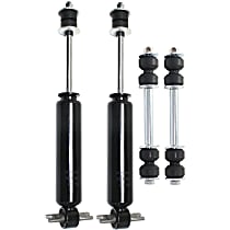 4-Piece Kit Front, Driver and Passenger Side Suspension with Shock Absorbers and Sway Bar Links, Rear Wheel Drive