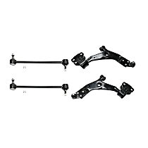 4-Piece Kit Front, Driver and Passenger Side Control Arm, All Wheel Drive/Front Wheel Drive, includes Sway Bar Links