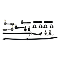 13-Piece Kit Front Suspension with Ball Joints, Sway Bar Links, Tie Rod Adjusting Sleeves, Tie Rod Ends, and Track Bar, Four Wheel Drive, 0.75 (in) Taper