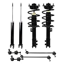 8-Piece Kit Front and Rear Suspension Kit, 2011 Models With Build Date Before 07/22/2010, Without Factory Pro Kit,  Includes (2) Loaded Strut, (2) Shock Absorber, and (4) Sway Bar Link