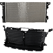 Active Grille Shutter, With Actuator and Motor