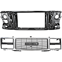 Standard Cab Pickup Grille Chrome Shell with Black Insert
