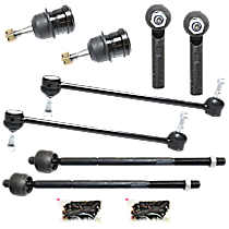 8-Piece Kit Front, Driver and Passenger Side, Inner and Outer, Lower Suspension Kit, Includes (2) Ball Joint , (4) Tie Rod End and (2) Sway Bar Link