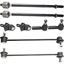 8-Piece Kit Front, Driver and Passenger Side Suspension Kit,  Includes (2) Ball Joint, (2) Sway Bar Link, and (4) Tie Rod End