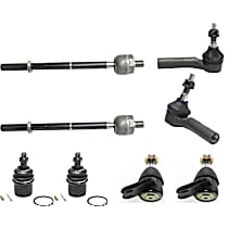 8-Piece Kit Front, Driver and Passenger Side Suspension Kit, Four Wheel Drive,  Includes (4) Ball Joint and (4) Tie Rod End