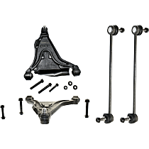 Front, Driver and Passenger Side Control Arm Kit, includes Sway Bar Links