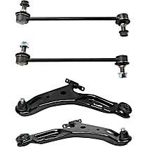 4-Piece Kit Front, Driver and Passenger Side, Lower Control Arm Kit, Front Wheel Drive,  Includes (2) Control Arm and (2) Sway Bar Link