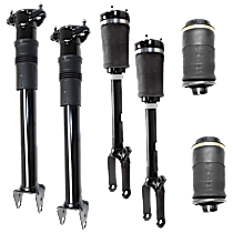 6-Piece Kit Driver and Passenger Side Suspension with Air Springs, Air Struts, and Shock Absorbers