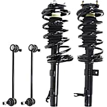 4-Piece Kit Front, Driver and Passenger Side Suspension with Loaded Struts and Sway Bar Links