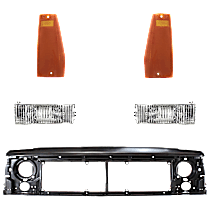 5-Piece Kit Header Panel, Adhesive Letter Type, Includes (1) Header Panel, Adhesive Letter Type, (2) Side Marker, and (2) Turn Signal Light