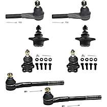 8-Piece Kit Front, Driver and Passenger Side Suspension Kit,  Includes (4) Ball Joint and (4) Tie Rod End