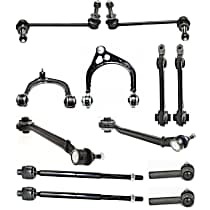 12-Piece Kit Front, Driver and Passenger Side, Upper and Lower, Forward and Rearward or Front, Driver and Passenger Side, Upper and Lower Control Arm Kit, RWD, Change Left & Right at Same Time, Standard Design