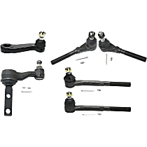 6-Piece Kit Front Suspension, includes Idler Arm, Pitman Arm, and Tie Rod End