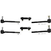 6-Piece Kit Front, Driver and Passenger Side Suspension Kit, Rear Wheel Drive, With 11/16 (in) x 18 Threads,  Includes (2) Tie Rod Adjusting Sleeve and (4) Tie Rod End