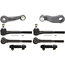 8-Piece Kit Front Suspension Kit, without Bracket, with 11/16 (in) x 18 Threads, includes (1) Idler Arm, (1) Pitman Arm, (2) Tie Rod Adjusting Sleeve, and (4) Tie Rod End