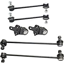 6-Piece Kit Front and Rear, Driver and Passenger Side Suspension, includes Ball Joint and Sway Bar Link