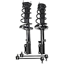 4-Piece Kit Rear, Driver and Passenger Side Suspension Includes Loaded Struts and Sway Bar Links