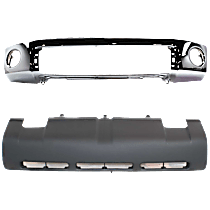 2-Piece Kit, Front Bumper, Chrome, Includes (1) Bumper and (1) Valance