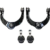4-Piece Kit Front, Driver and Passenger Side, Upper Control Arm Kit,  Includes (2) Ball Joint and (2) Control Arm
