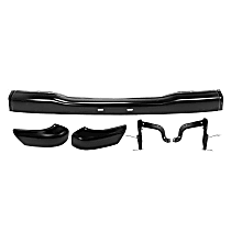 Front Bumper, Painted Black, Sport Utility, For Models Without Bumper End Caps, includes Bumper Brackets and Bumper Ends