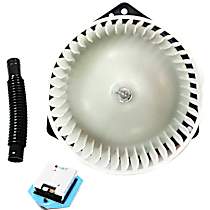 2-Piece Kit Blower Motor,  Includes (1) Blower Motor and (1) Blower Motor Resistor - Front