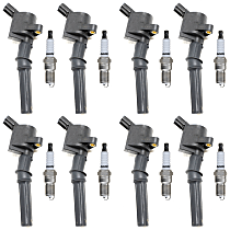16-Piece Kit Ignition Coil, (8 Cyl., 4.6L/5.4L Engines)/(10 Cyl., 6.8L Engine), includes Spark Plugs