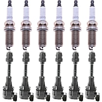 12-Piece Kit Ignition Coil, 6 Cylinder, 3.5/4.0 Liter Engine, includes Spark Plugs