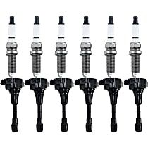 Ignition Coil Kit, 12-pc, 6 Cylinder, 2.5/3.5 Liter Engine, includes Spark Plugs