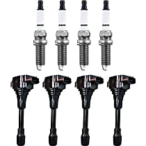 Ignition Coil Kit, 8-pc, 4 Cylinder, 1.8/2.0/2.5 Liter Engine, includes Spark Plugs