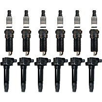 Ignition Coil Kit, 12-pc, 2-prong connector, includes Spark Plugs