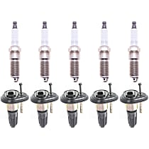 Ignition Coil Kit, 10-pc, 5 Cylinder, 3.5/3.7 Liter Engine, includes Spark Plugs