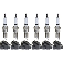 Ignition Coil Kit, 12-pc, 6 Cylinder, 3.1/3.3/3.4/3.8 Liter Engine, includes Spark Plugs
