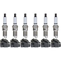 Ignition Coil Kit, 12-pc, 6 Cylinder, 2.8/3.1 Liter Engine, includes Spark Plugs