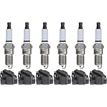Ignition Coil Kit, 12-pc, 6 Cylinder, 3.3/3.4/3.8 Liter Engine, includes Spark Plugs