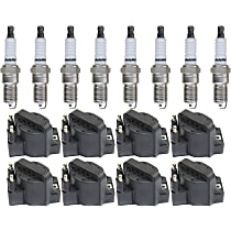 Ignition Coil Kit, 16-pc, 8 Cylinder, 4.0/4.6/5.7 Liter Engine, includes Spark Plugs