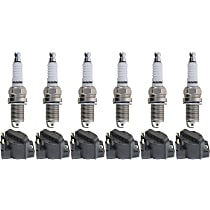 Ignition Coil Kit, 12-pc, 6 Cylinder, 3.2 Liter Engine, includes Spark Plugs