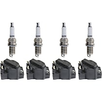 Ignition Coil Kit, 8-pc, 4 Cylinder, 1.6 Liter Engine, includes Spark Plugs