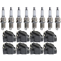 Ignition Coil Kit, 16-pc, 8 Cylinder, 5.7 Liter Engine, includes Spark Plugs