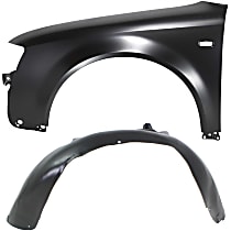 2-Piece Kit Front, Driver Side Fender, New Body Style, Includes (1) Fender and (1) Fender Liner