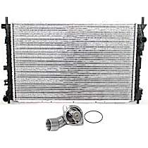2-Piece Kit Radiator, GAS, Includes Housing, 195 Degree, 3.0L 6Cyl,  Includes (1) Radiator and (1) Thermostat