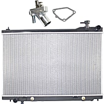 Radiator Kit, 3.5L Engine, Aluminum Core, Plastic Tank, GAS, includes Thermostat