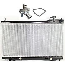 Radiator Kit, 3.5L Engine, Aluminum Core, Plastic Tank, includes Thermostat